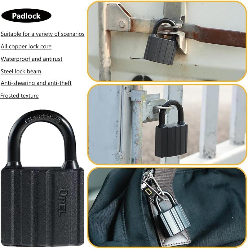 FYANER Heavy Duty Security Chain Lock with Padlock, 43 Inch 8mm Manganese Steel Chain, Anti-Rust & Anti-Theft - for Bike, Scooter, Motorcycle, Door, Gate, Fence - Image 4